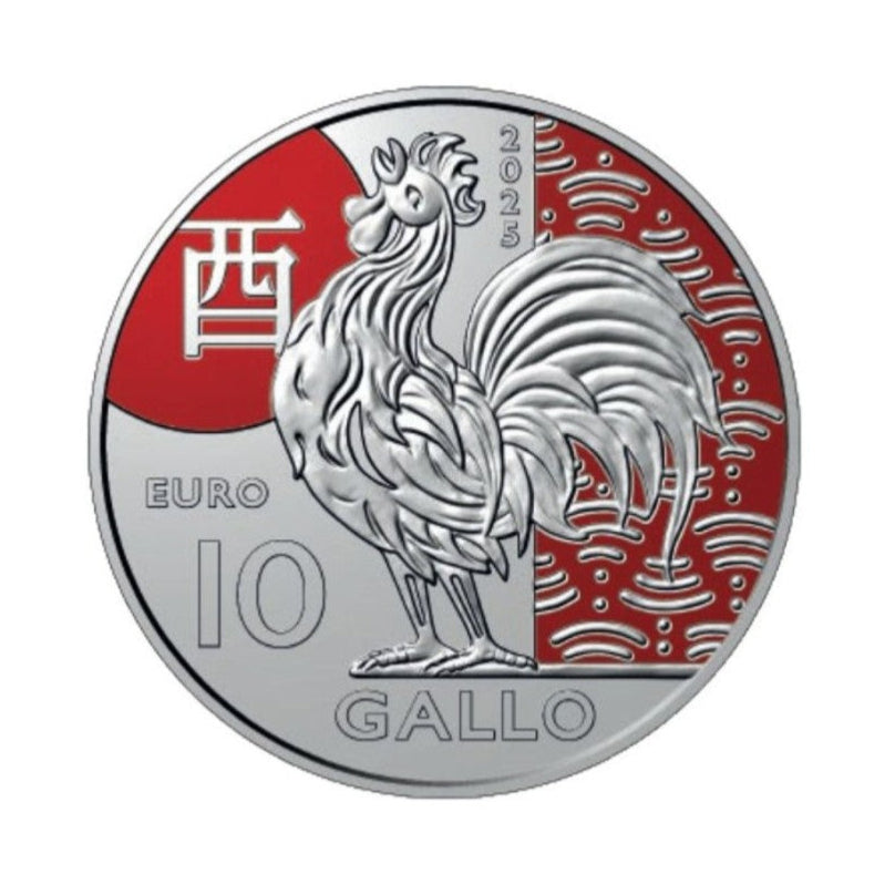 2025 Chinese Lunar Calendar "Rooster" 10€ - San Marino